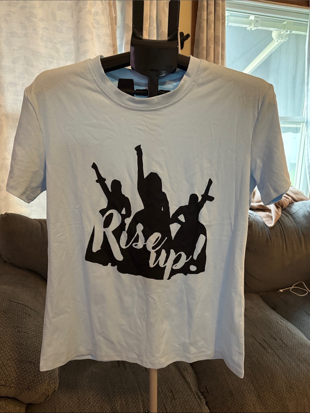 Rise Up! Short Sleeve Tee - Light Blue